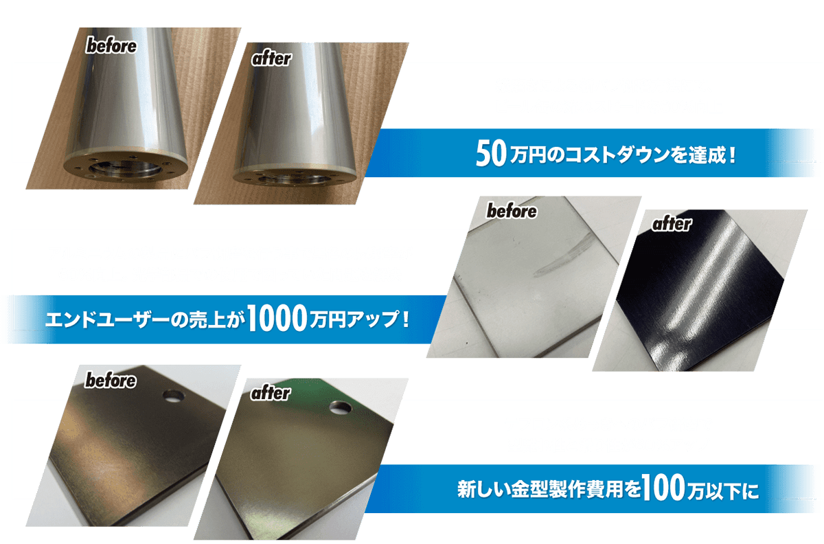 50万円のコストダウンを達成!エンドユーザーの売上が1000万円アップ!